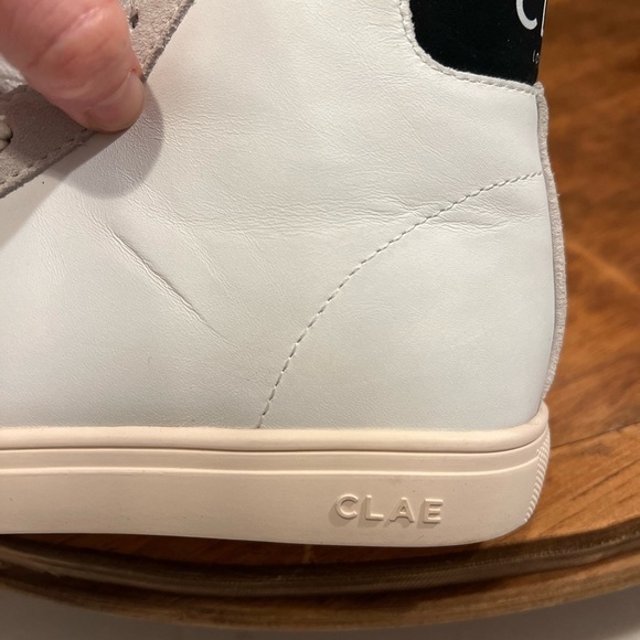 NWOT CLAE Los Angeles Mens Premium Leather High Top Sneaker / US 7 - Picture 4 of 14